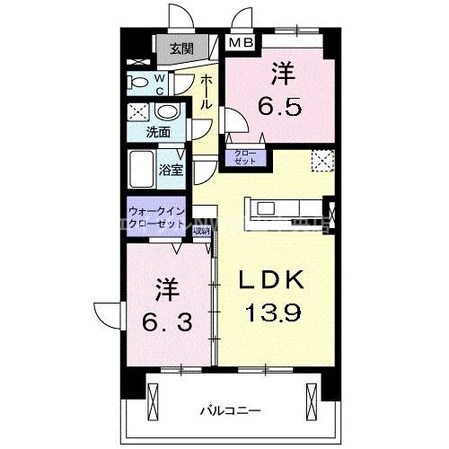 天瀬ハイマートの物件間取画像